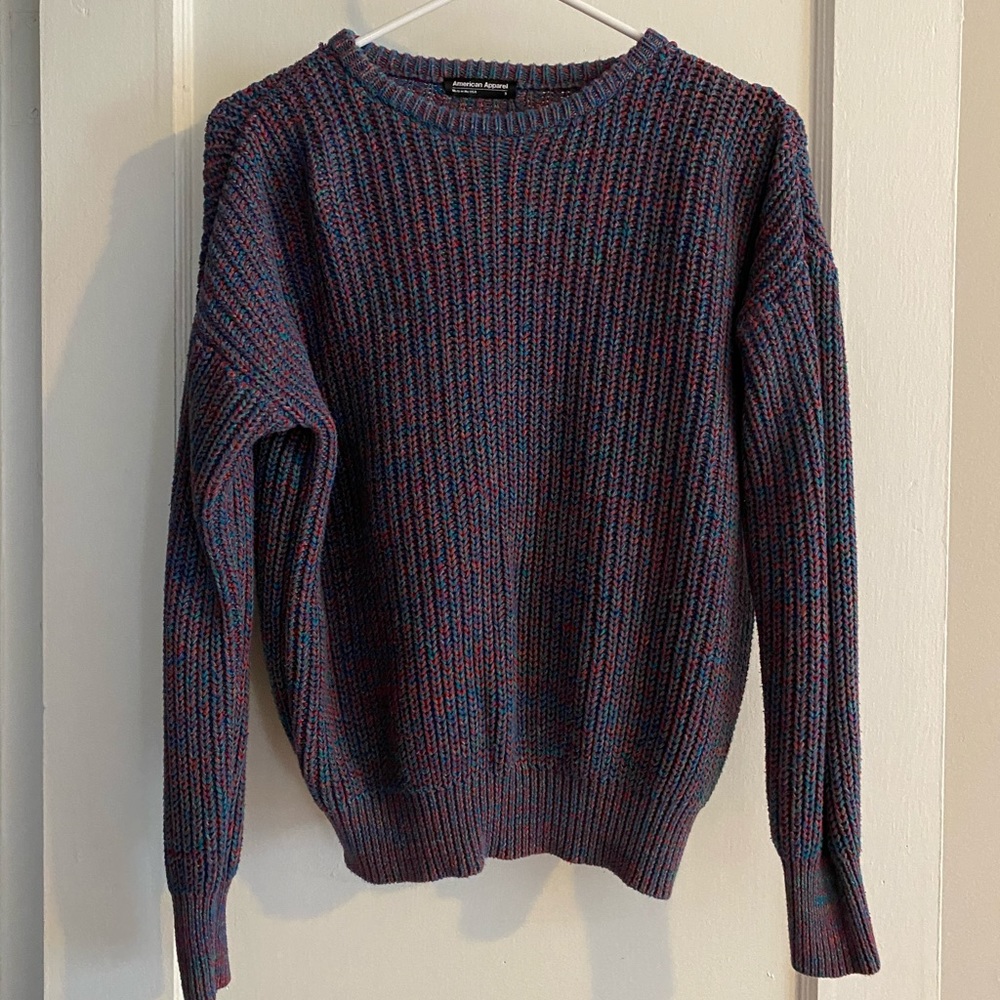 American apparel multicolor fisherman’s sweater
